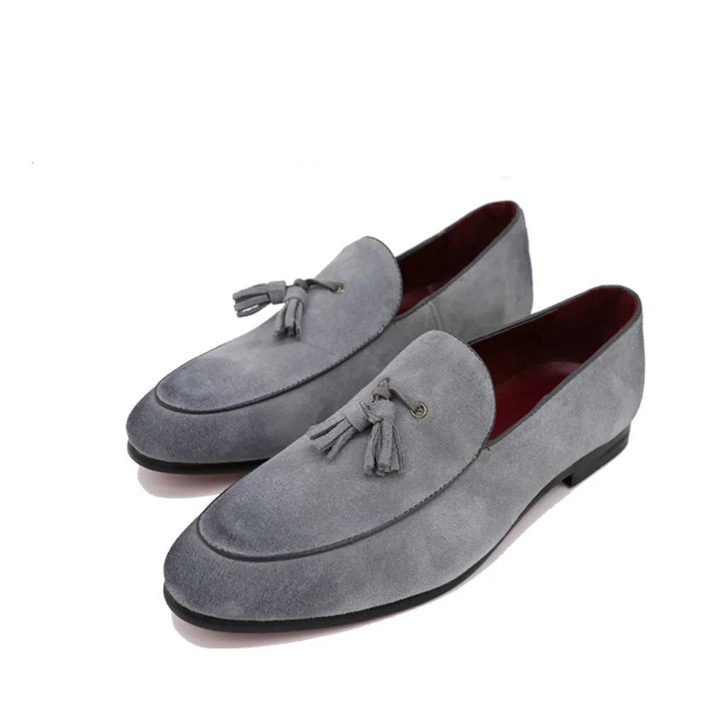 NPEZKGC New Arrival Casual Mens Shoes Suede Leather Men Loafers Moccasins Fashion Low Slip On Flats oxfords | Обувь