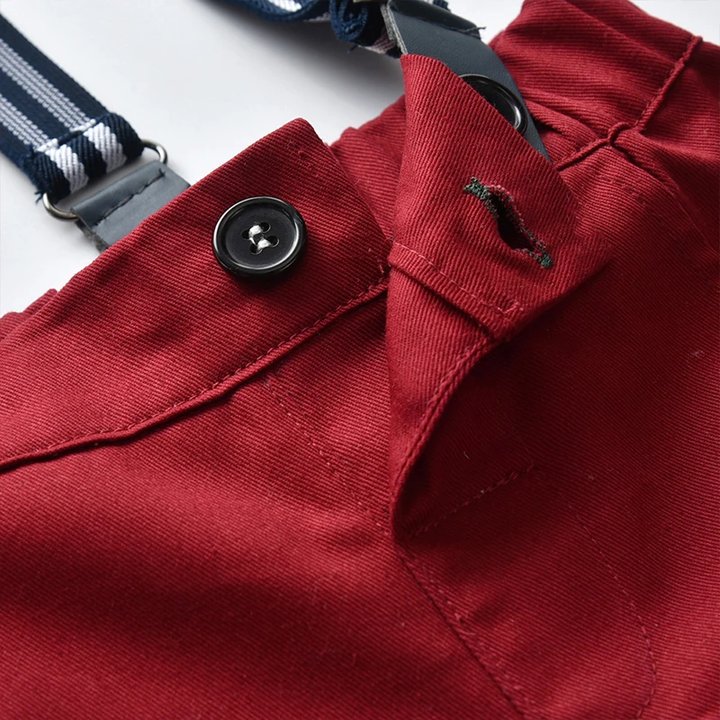 Детский костюм для маленьких мальчиков новая летняя синяя рубашка + красные