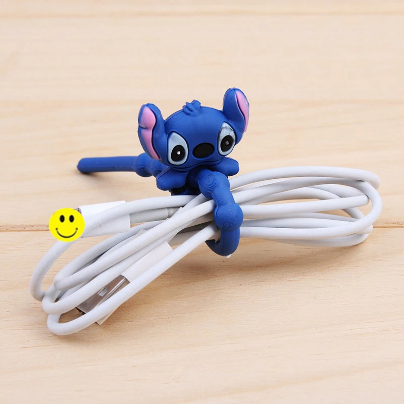 Новое поступление 200 шт./лот милый мультяшный держатель для кабеля наушников