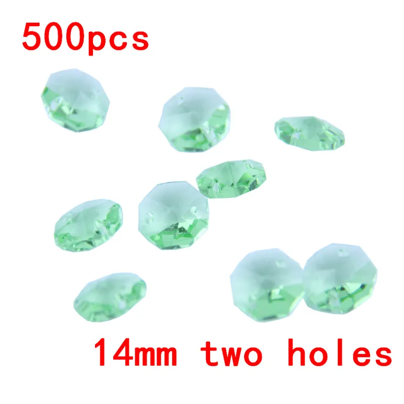 Хрустальные бусины в 2 отверстиях для стеклянных люстр 500 шт./лот 14 мм|crystal chandelier