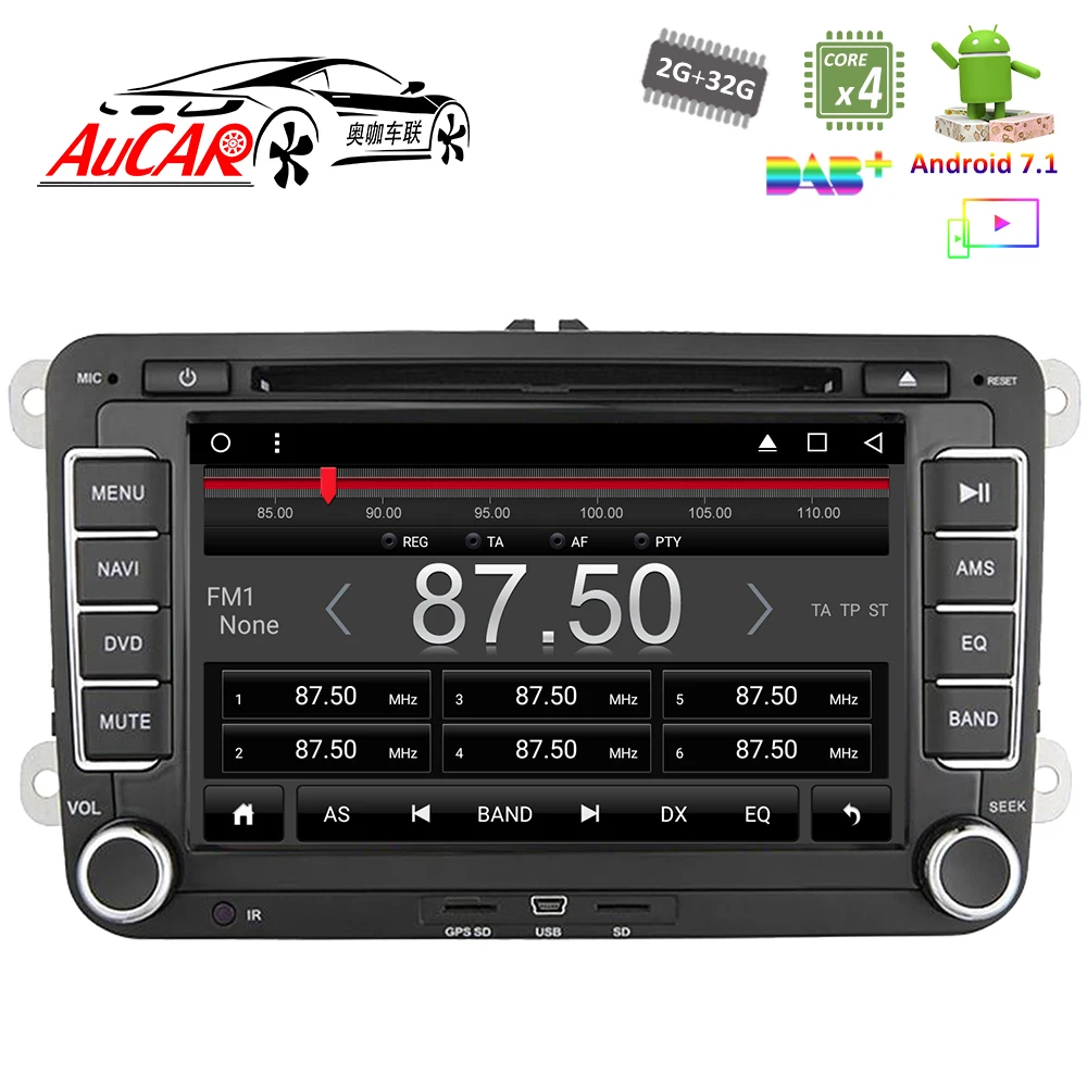Автомагнитола 2 din мультимедийный плеер на Android 10 с 7 "экраном GPS Wi-Fi 4G радио Bluetooth