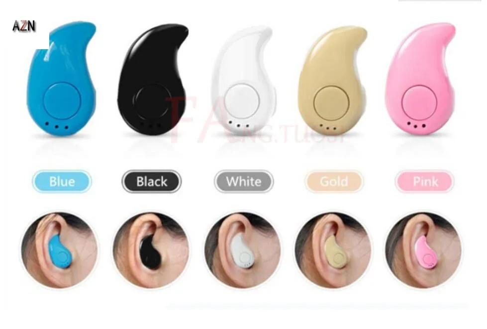 AZN S530 Mini Wireless Bluetooth Earphone in ear Sports with Mic Earbuds Handsfree Headset Earphones Earpiece for iPhone 7 | Электроника