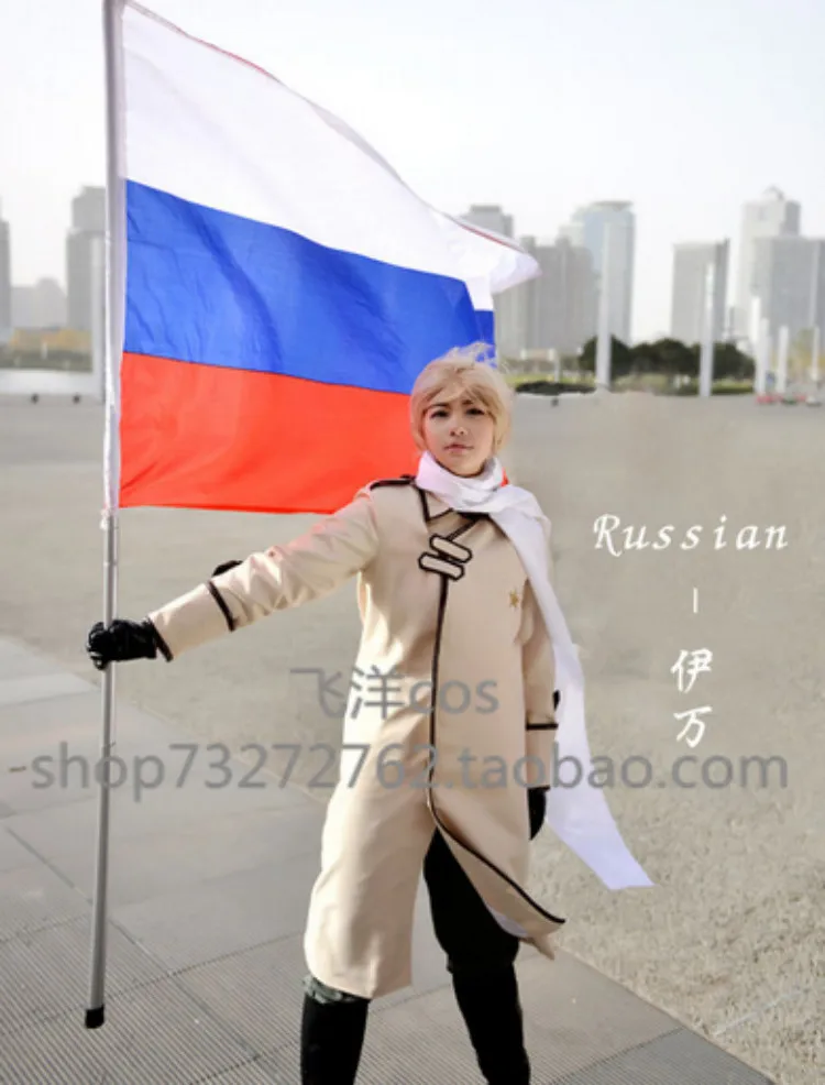 Осевые силы Hetalia APH Россия Ивана Брагинского Косплей Костюм на заказ армейская