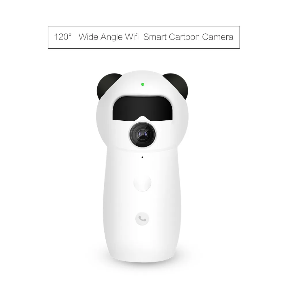 2MP Мини Wifi камера EC57 120 градусов широкоугольный умный мультипликационный