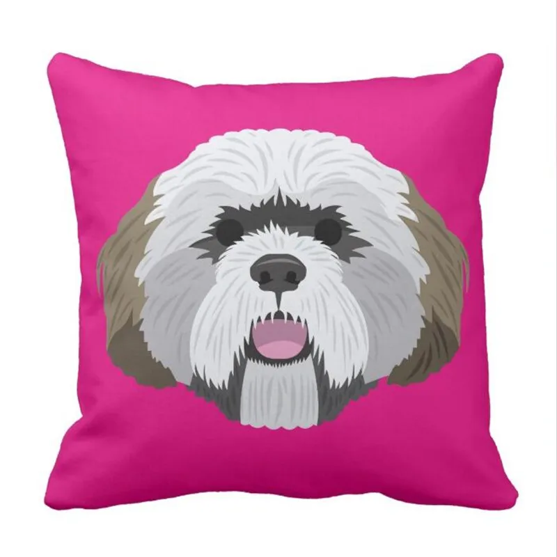 Розовый стаффордширский бультерьер наволочка для подушки | Дом и сад