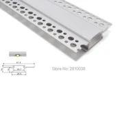 50 x1 m setslot linear flange led aluminum profile and super wide t wall channel for recessed wall light