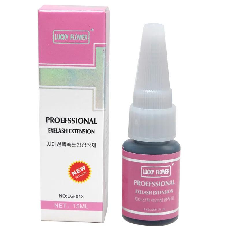 

New 15ml strong sticky glue for lashes professional makeup eyelash glue Odourless Non Irritant eyelash extension glue