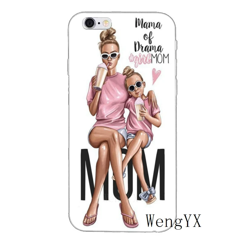 Силиконовый чехол для телефона Super Mom baby girl boy для iPhone XR X XS Max 8 7 6s 6 plus SE 5s 5c 5 iPod Touch