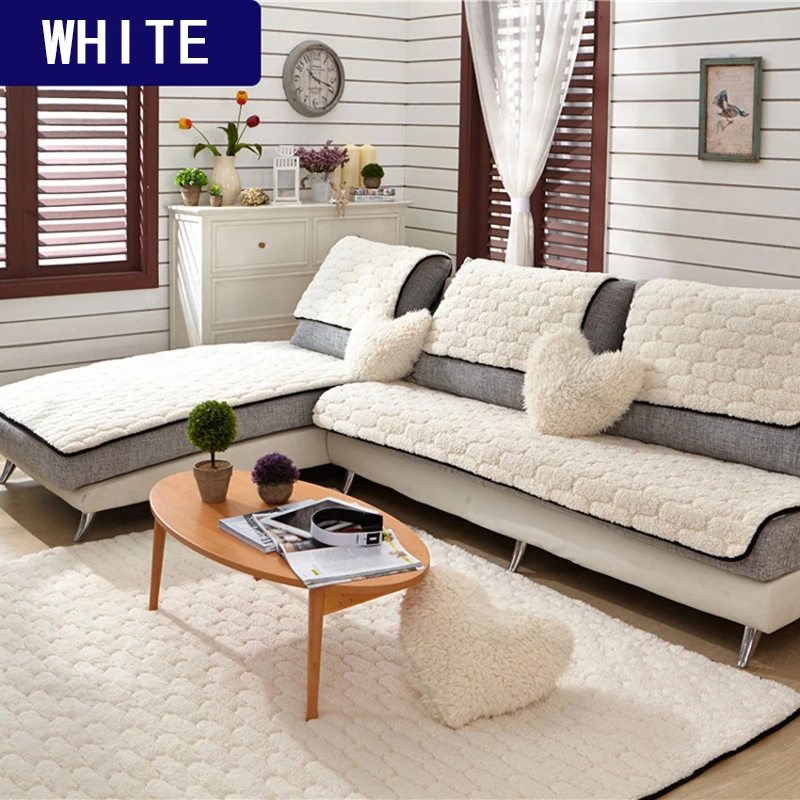 1 шт./комплект чехлы для диванов флисовая ткань вязаный экологичный антиклеевой