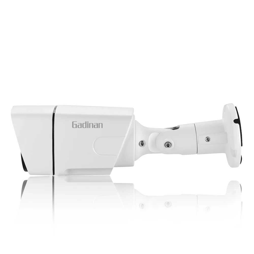 Gadinan Пуля IP Камера металла H.265 hi3516ev100 1080 P 2.0mp P2P безопасности vandalproof ONVIF DC 12 В или 48 POE