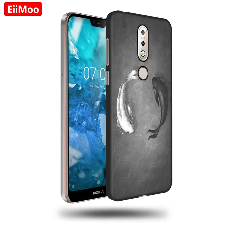 Чехол для телефона EiiMoo Nokia 7 1 силиконовый чехол задняя крышка с милым мультяшным