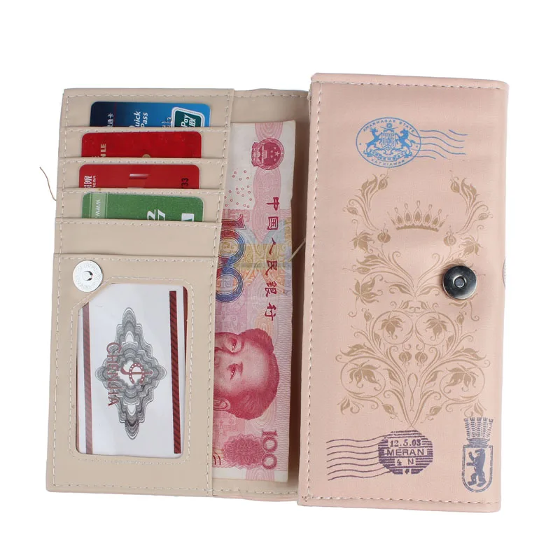 Модные стильные женские кошельки узор бабочки башни Женский Длинный кошелек