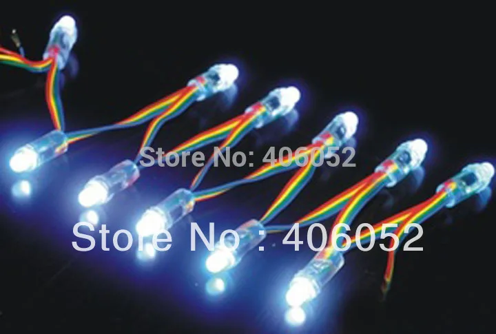Светодиодные пиксельные модули 100 шт. 5 в пост. Тока 12 мм RGB полноцветные