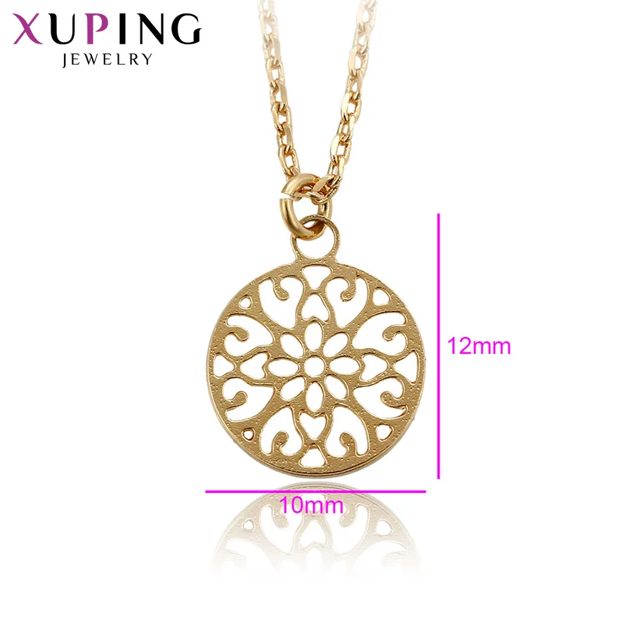 Xuping ювелирные изделия простота круговой узор ожерелье Дикий Стиль Ювелирные для