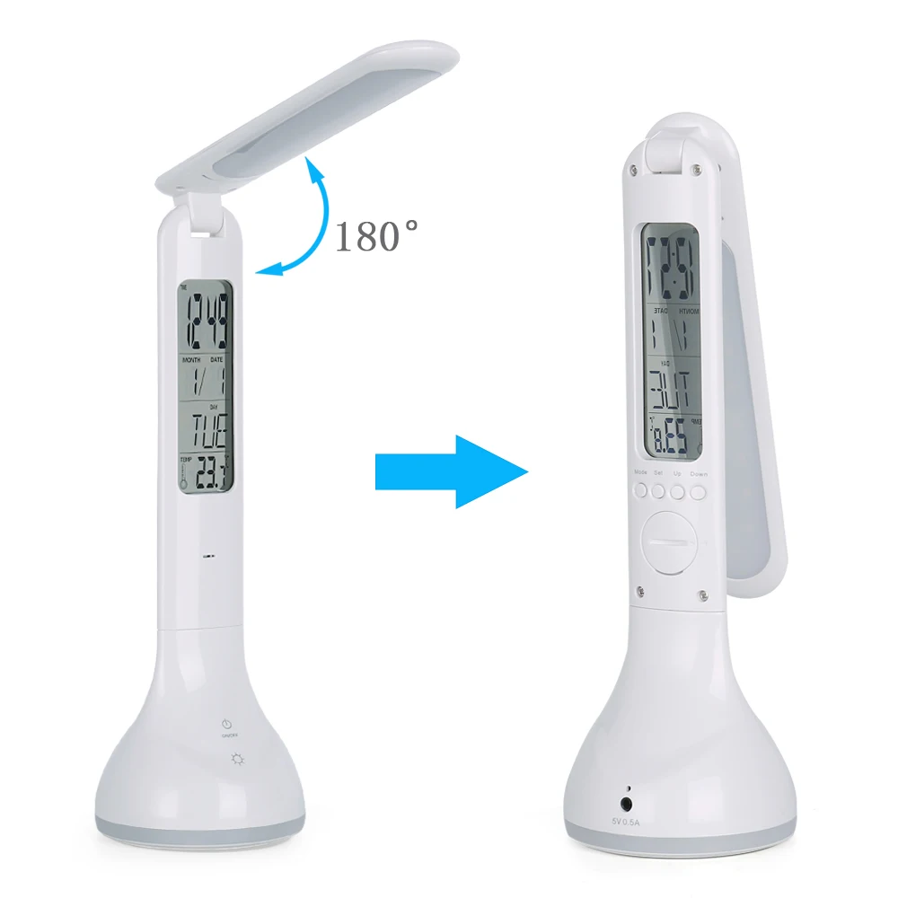 Складная Светодиодная лампа с регулируемой яркостью заряжаемая настольная