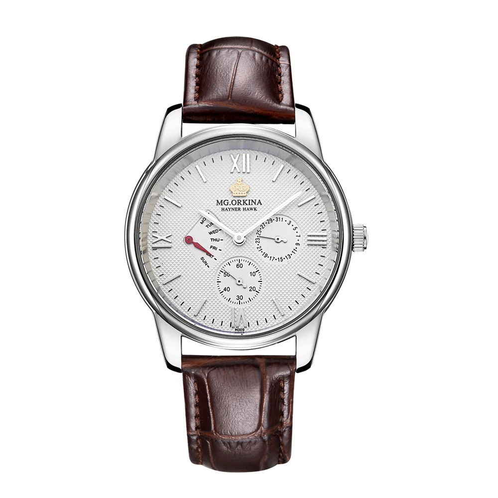 ORKINA новинка 2019 роскошные Брендовые мужские часы кварцевые военные Модные