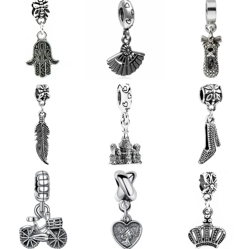 Длинные эффектные сплав крылья рыбы цветы Корона Сердца Хамса ручная подвеска