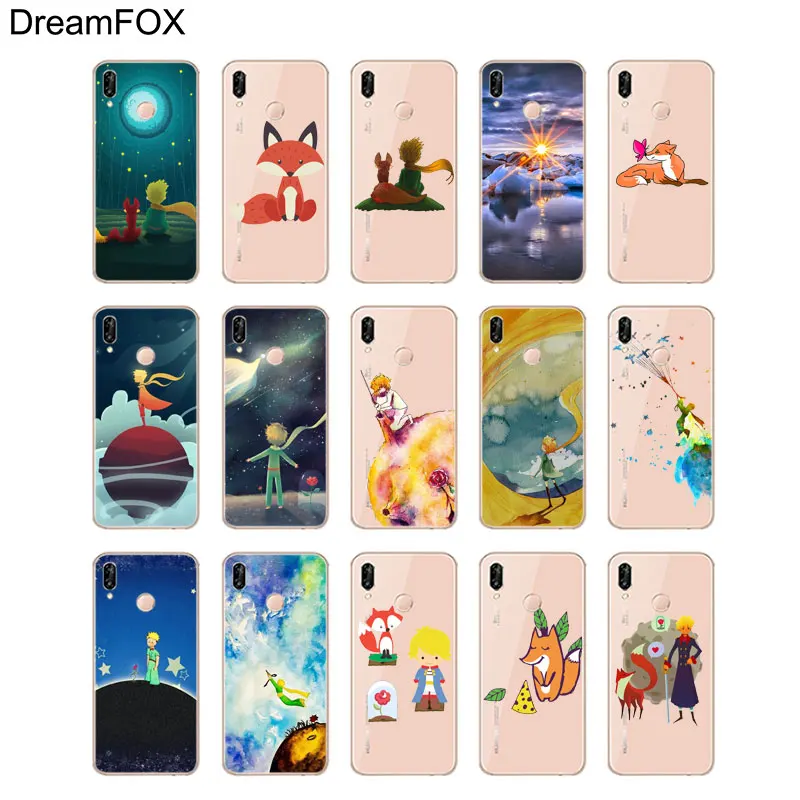 DREAMFOX M527 Little Prince And Fox Soft TPU Silicone Case Cover For Huawei Honor 6A 6C 7X 9 10 P20 P30 Lite Pro P Smart 2019 |