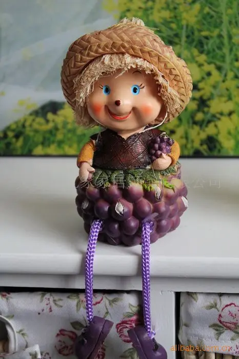 Горячие Zakka Kawaii декоративные украшения из полимера для сада ремесла виноград кукла свадебный Декор подарок на день Святого Валентина 12*11*25 см 1 пара