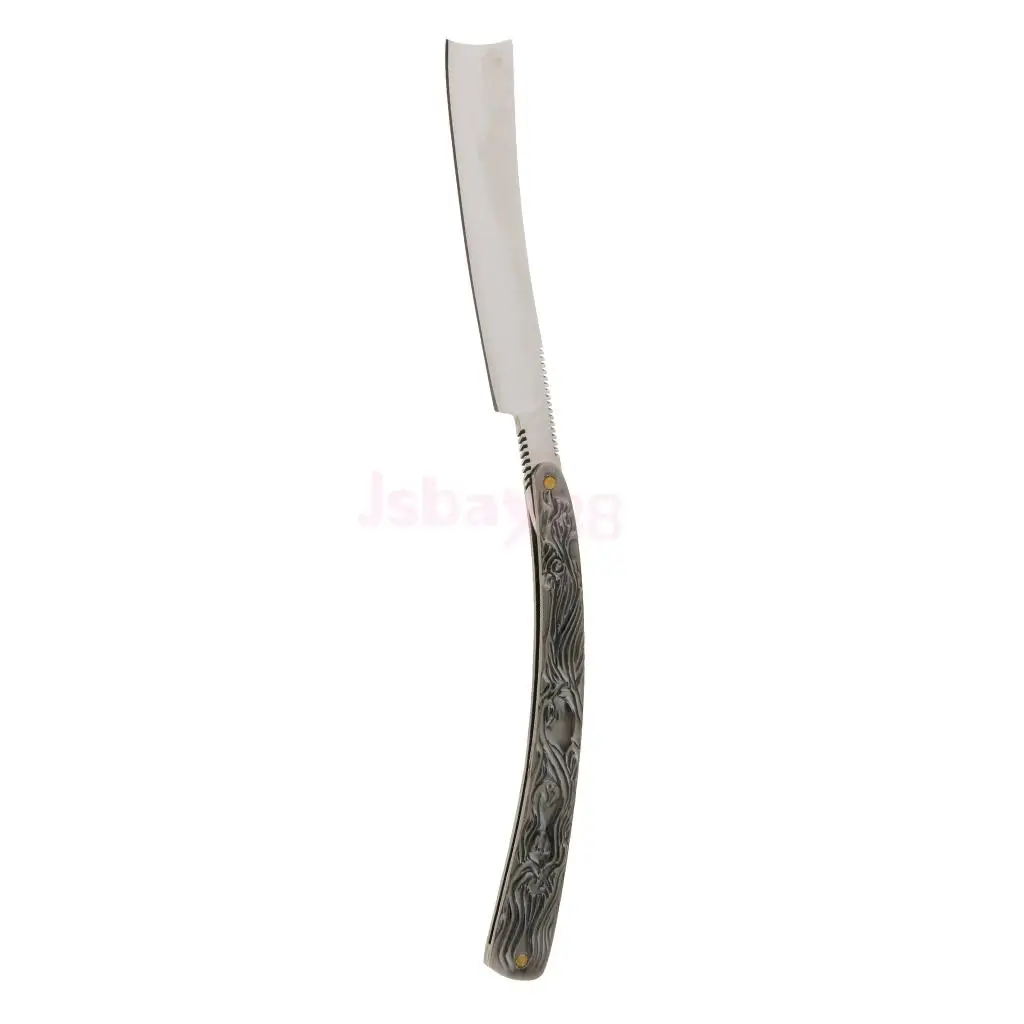 

Men's Folding Aluminum Alloy Handle Barber Shaving Straight Razor Vintage