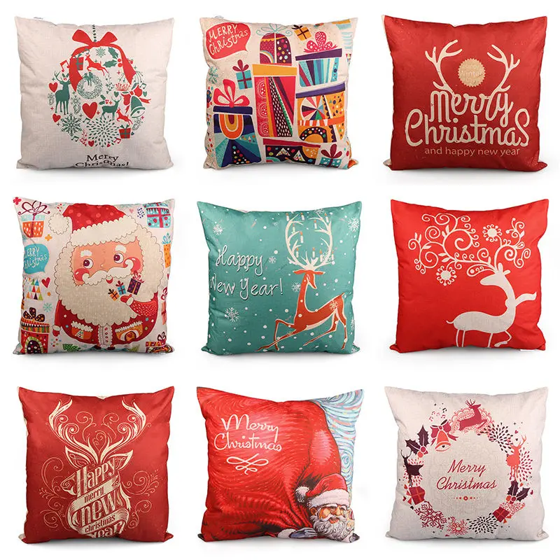 Новинка 2017 года Рождественский олень хлопок постельное белье Чехол для подушки