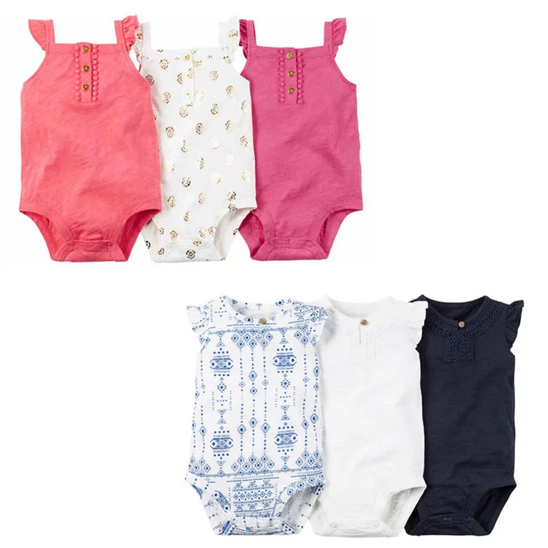 3 шт. детское хлопковое боди без рукавов на возраст 6 24 месяца|bebe bodysuit|bodysuit summerbodysuit