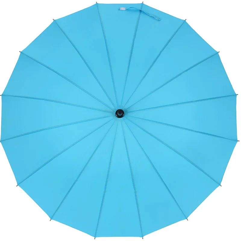 LDAJMW Высокое качество 16 кости зонтик с прямой ручкой Цвет Радужный мульти