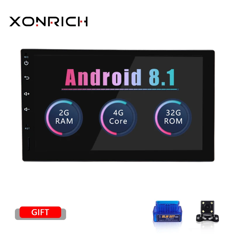 Xonrich 2 din автомобильное радио GPS Android 8 1 головное устройство для Nissan X trail Juke Qashqai