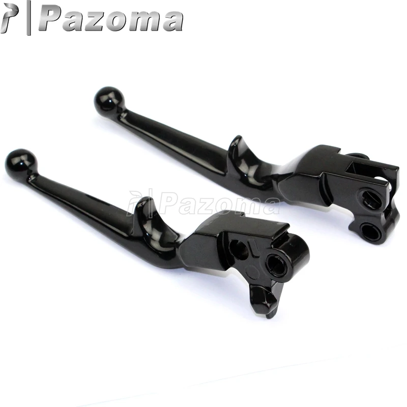2pcs Motorcycles CNC Aluminum Black Hand Levers Clutch Brake Lever for Harley Sportster XL 883 1200 Softail Dyna Touring 96-2010 |
