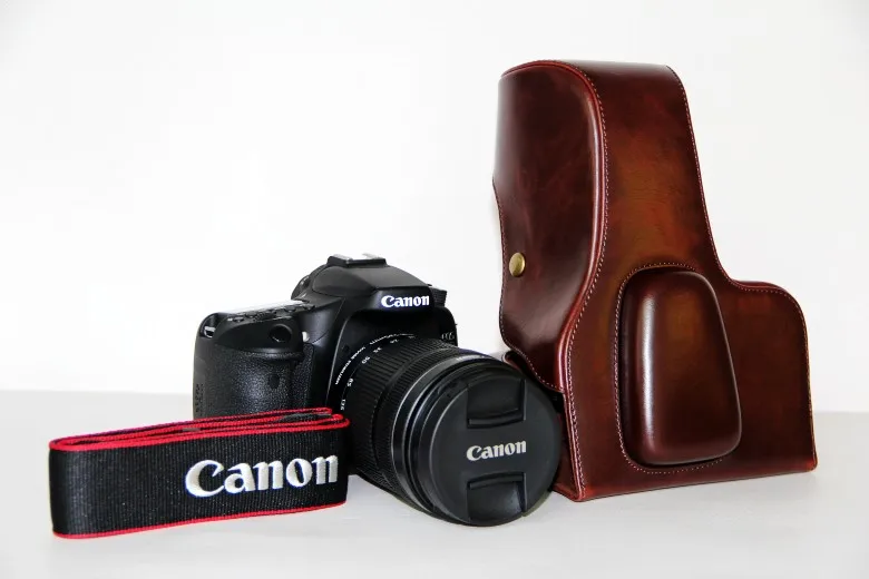 Заводская распродажа новый чехол из искусственной кожи для камеры + ремешок Canon EOS