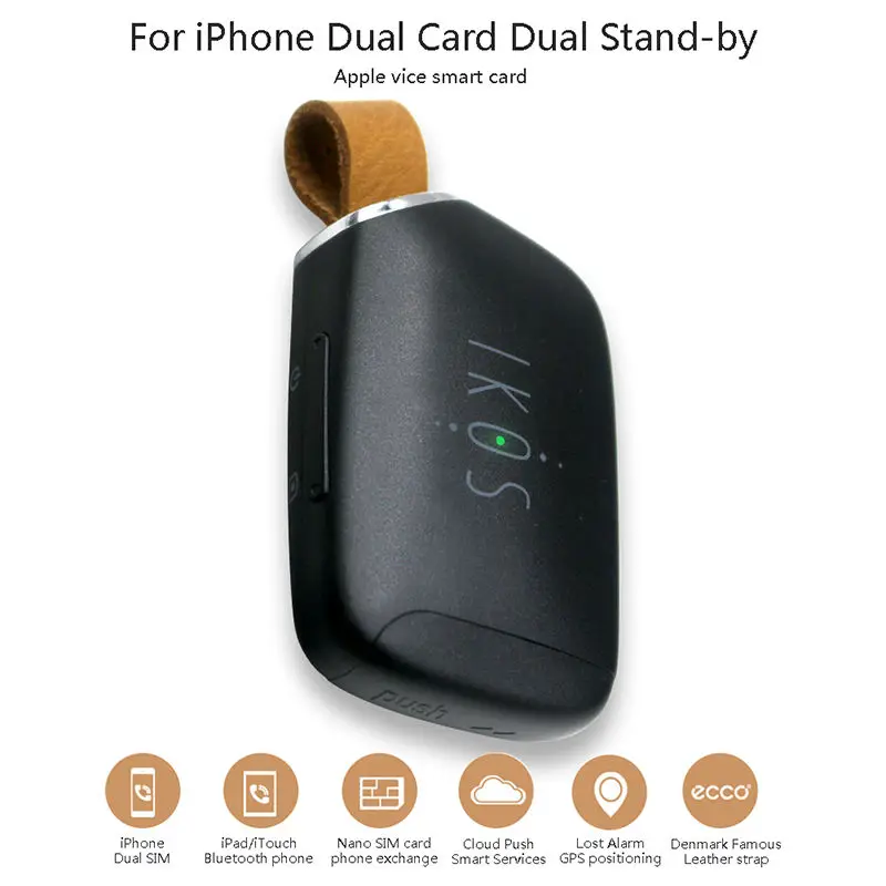 Dual sim карты Bluetooth адаптер для Iphone с двумя активными Micro Мобильные SIM поддержка