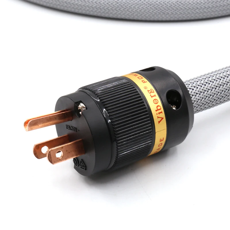 Аудиокабель питания Audiocrast AC US с разъемами из чистой красной меди VM501 + VF501|power cord