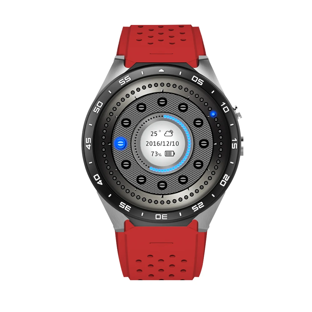 Новый высокое качество KW88 android 5 1 Смарт часы 39 дюймов 400*400 SmartWatch телефон 3g Wi Fi 2.0MP