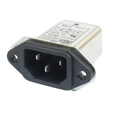 IEC 320 C14 Штекерная розетка для монтажа на панели, линия электромагнитного фильтра