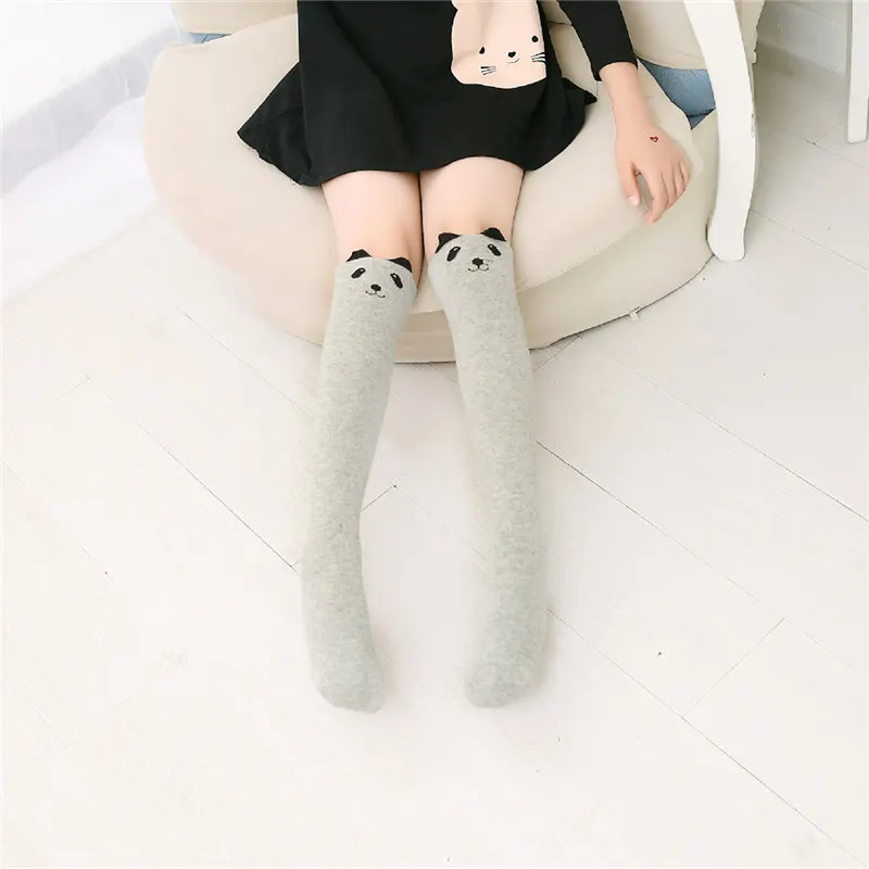 Детские носки 5 пар унисекс милые из хлопка с изображением лисы детские до колен