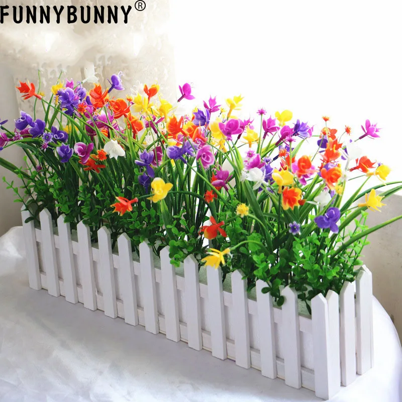 Искусственные цветы FUNNYBUNNY растения искусственная пластиковая зелень кустарники