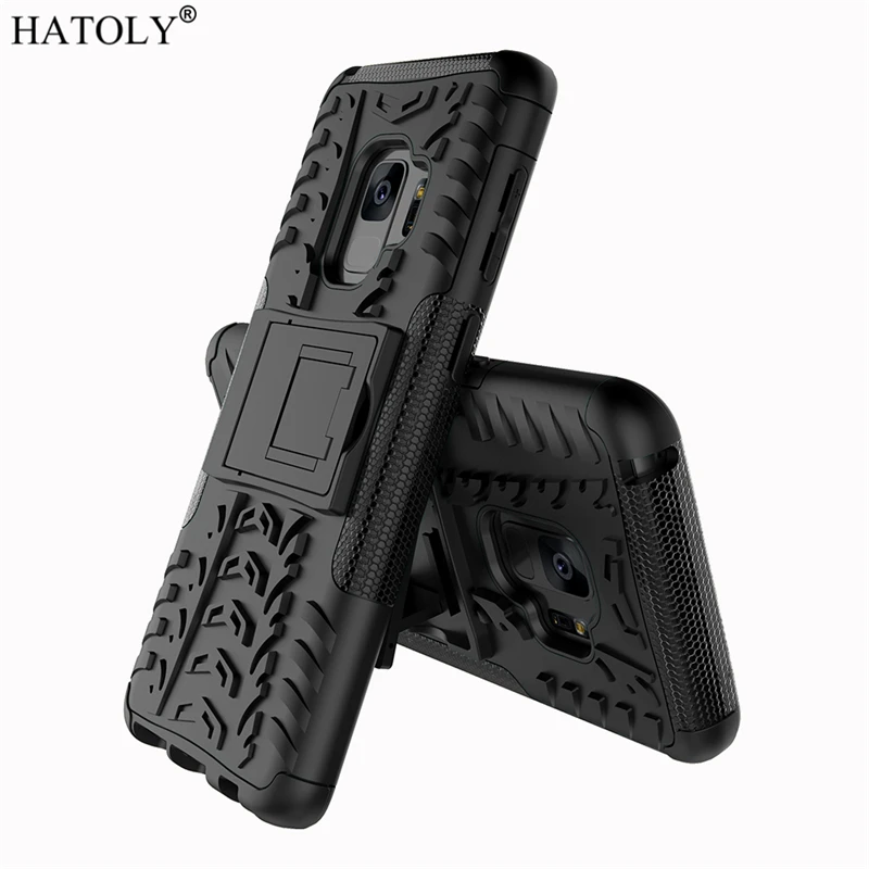 HATOLY чехол для Samsung Galaxy S9 g960f жесткие чехлы телефонов тяжелый армированный