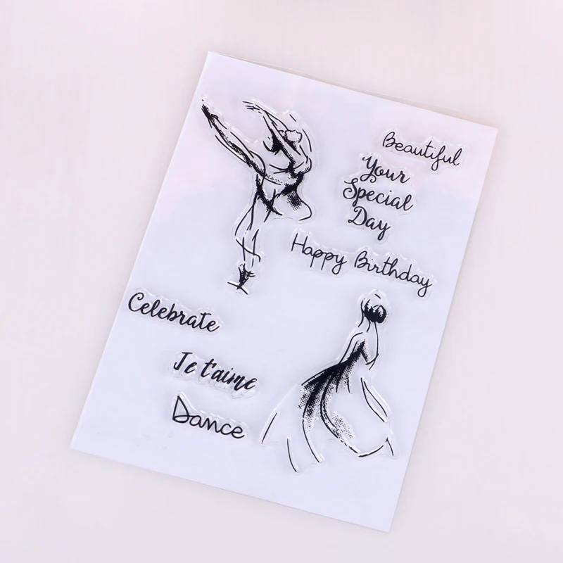 Танцы/день рождения прозрачный Stampr DIY Скрапбукинг фото украшение для альбома