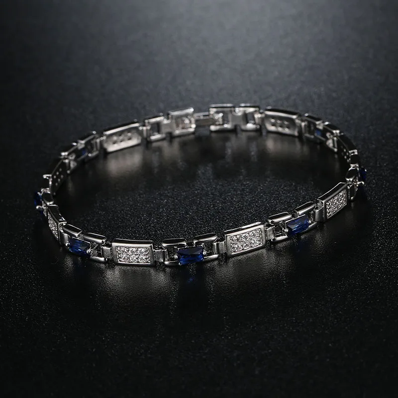 CARSINEL Brand Fashion AAA Cubic Zircon Bracelets for Women Silver Color &amp Bangles Female Jewelry | Украшения и аксессуары