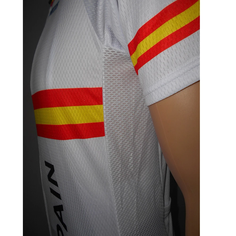 Популярная команда Испания Спорт ciclismo Джерси Майо для велоспорта сетка жаккардовый материал cullot Одежда гонщика 9D гелевая накладка задние карманы