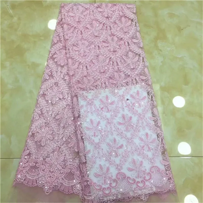 Африканская фототкань розовое золото 2019 высокое качество кружево африканская