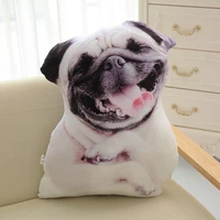 cammitever 3d cute dog cushion toy simulation animal pillow plush printed dog cute pillow cushion