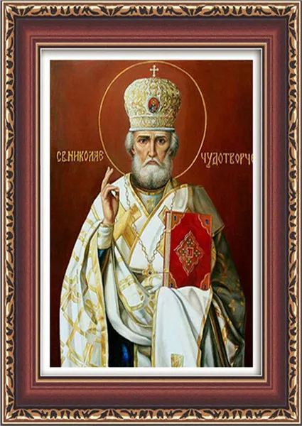 30X40CM 5D кристалл круглая Алмазная картина DIY Алмазная вышивка домашняя декоративная Бриллиантовая мозаика религиозный персонаж подарок - Цвет: 30X40CM