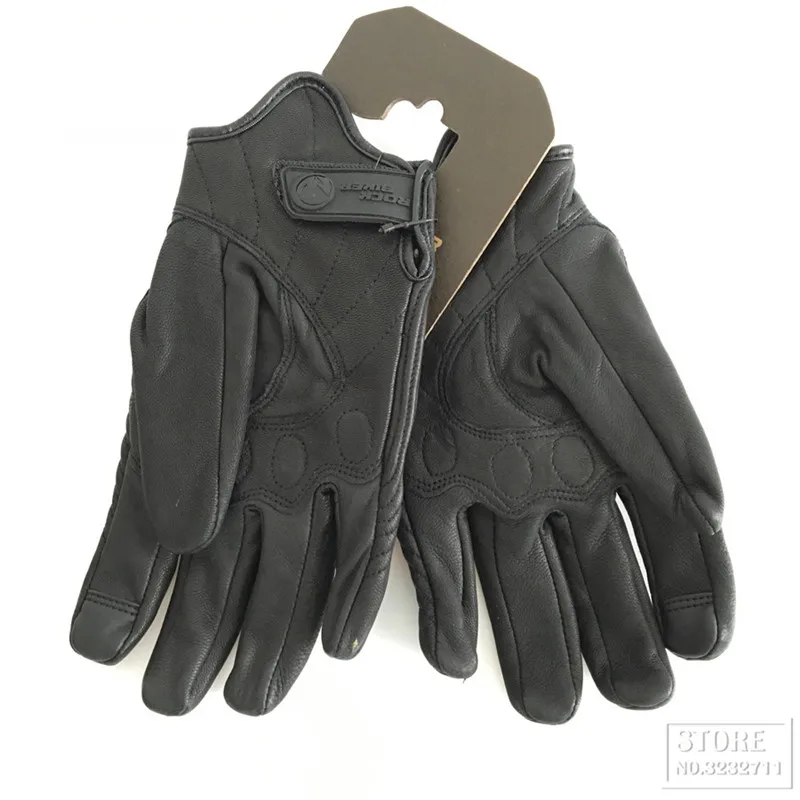Кожаные мотоциклетные перчатки для мотокросса в стиле ретро|leather motorcycle gloves|motorcycle