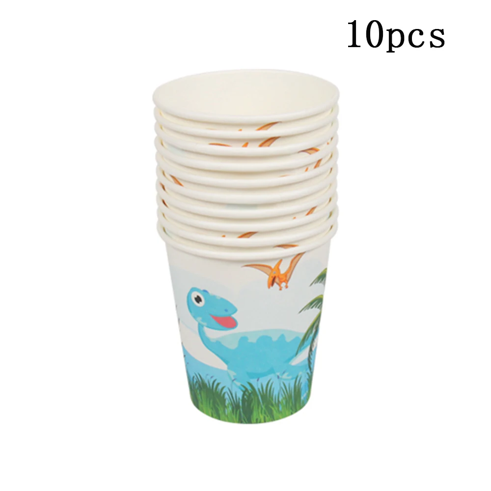 paper cup 10pcs 16 шт./компл. джунгли динозавр тема вечерние форма для выпечки тортов DIY Декор торт фигурки жениха и невесты принадлежности для выпечки тортов для детей День рождения Подарки Поставки - Цвет: paper cup 10pcs