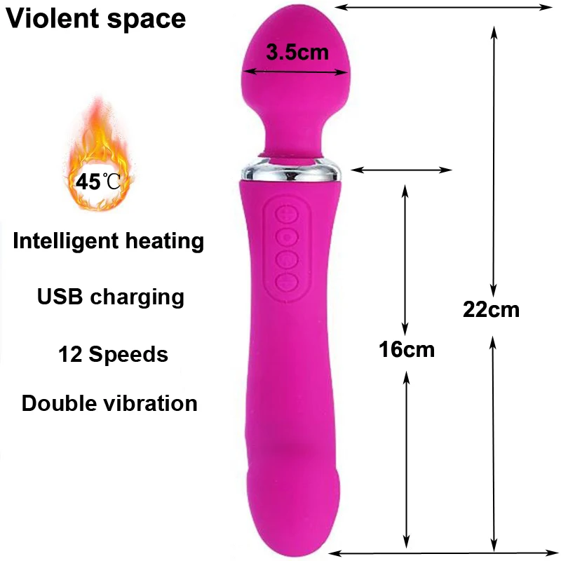 

Violent space 3 Motors Vibrators for women Magic wand Prostata massage Double dildo 12 Speed Vibrator sex toys for woman Sextoys