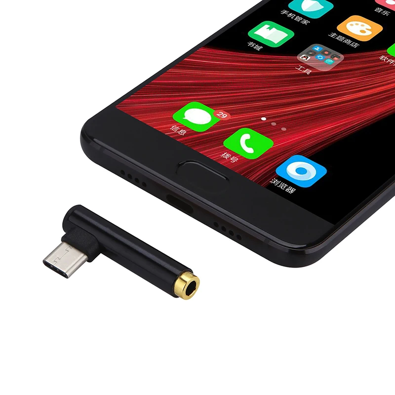 Аудиоадаптер с разъемом Aux типа C на 3 5 мм аудиоадаптер для телефонов Xiaomi 6 Huawei P10 Mate