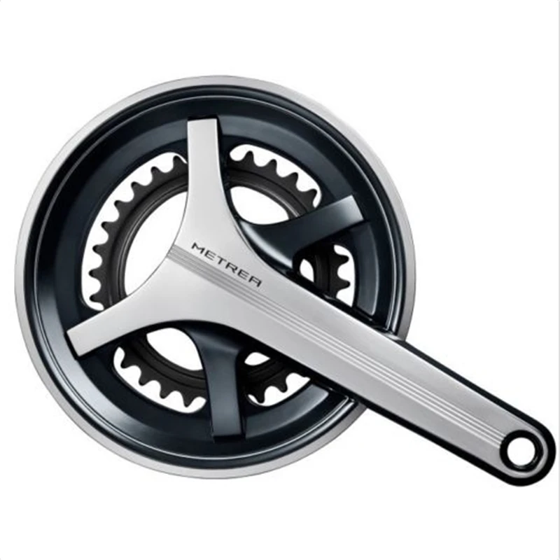 Оригинальная коробка-упаковка Shimano шатун для велосипеда METREA FC-U5000 2x11, 46-32 зубья, 170 мм/175 мм, серебристый/черный