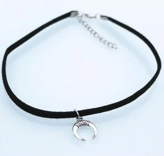 Xl 0141 2018 модное ретро бархатное замшевое ожерелье цвета слоновой кости с