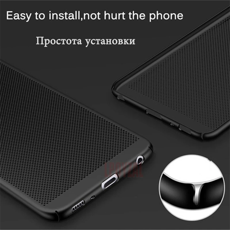 Fashion Hollow Heat Dissipation Hard PC Phone Case For Samsung Galaxy S9 S8 S10 Plus S7 Edge Ultra Slim Cover A7 A5 |